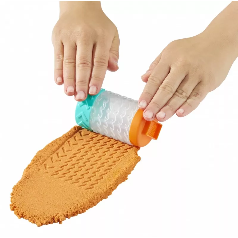 Plastilina Wonder Factory Never Dry Dough, azul claro, naranja