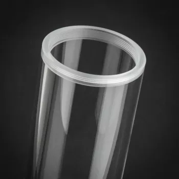 Tubo BitsPower Z-Tube 150 tubo transparente Ø60 mm longitud 150 mm capacidad de refrigerante 0,274 L
