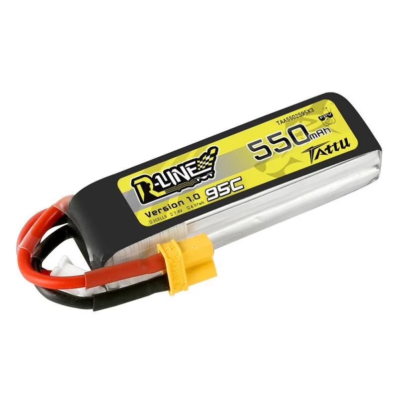 Batería Tattu R-Line 550mAh 7,4V 95C 2S1P XT30
