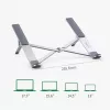 Soporte para portátil UGREEN LP451 ajustable aleación de aluminio para portátiles de 8–17 pulgadas, 5 posiciones, plateado