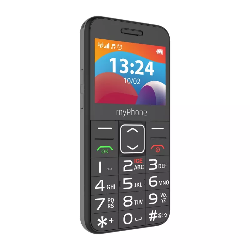 myPhone HALO | 3 LTE | Negro | 2,4 pulgadas | IPS | 48 MB | 128 MB | Dual SIM | Nano SIM | 3G | Bluetooth | 2.1 | USB versión Type-C | Cámara integrada | Resolución de cámara principal 0,3 MP