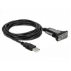 Adaptador DELOCK USB 2.0 Type-A a 1 x Serie RS-232 DB9 3 m