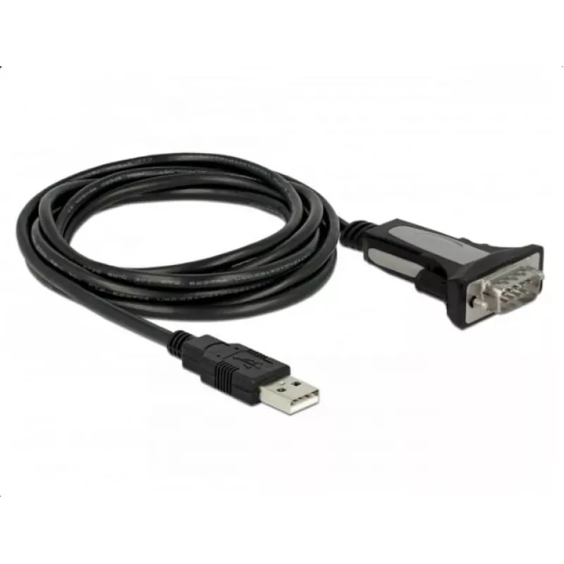 Adaptador DELOCK USB 2.0 Type-A a 1 x Serie RS-232 DB9 3 m