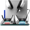 Soporte de refrigeración CANYON CS-51 RGB para PS5 Slim negro con base de carga doble para mandos