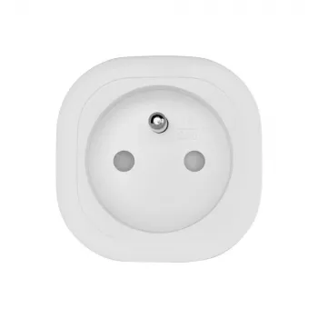 Enchufe de red Omajin OSP-FR-01-EC estándar europeo, con toma de tierra, modelo OSP-FR-01-EC
