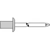 Remache ciego GESIPA 4×9,5 mm cuerpo de aluminio vástago de acero para 3,5–5 mm
