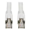 Eaton Tripp Lite Serie Cat8 Cable Ethernet S/FTP apantallado certificado 25G/40G con protección antiacodamiento (RJ45 M/M), PoE, blanco, 1,83 m - Cable de red - RJ-45 (M) a RJ-45 (M) - 1,829 m - S/FT