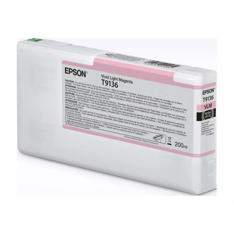 Cartucho de tinta Epson T91360N Vivid Light Magenta original para impresoras Epson compatibles