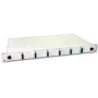 Lightwin caja de empalme de fibra óptica, 12 fibras, 6x DSC multimodo, 50/125µm OM3 pigtail cajas de empalme (SPBOX 12G50 OM3 DSC)