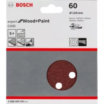 Discos de lijar Bosch C430 Expert para madera y barniz