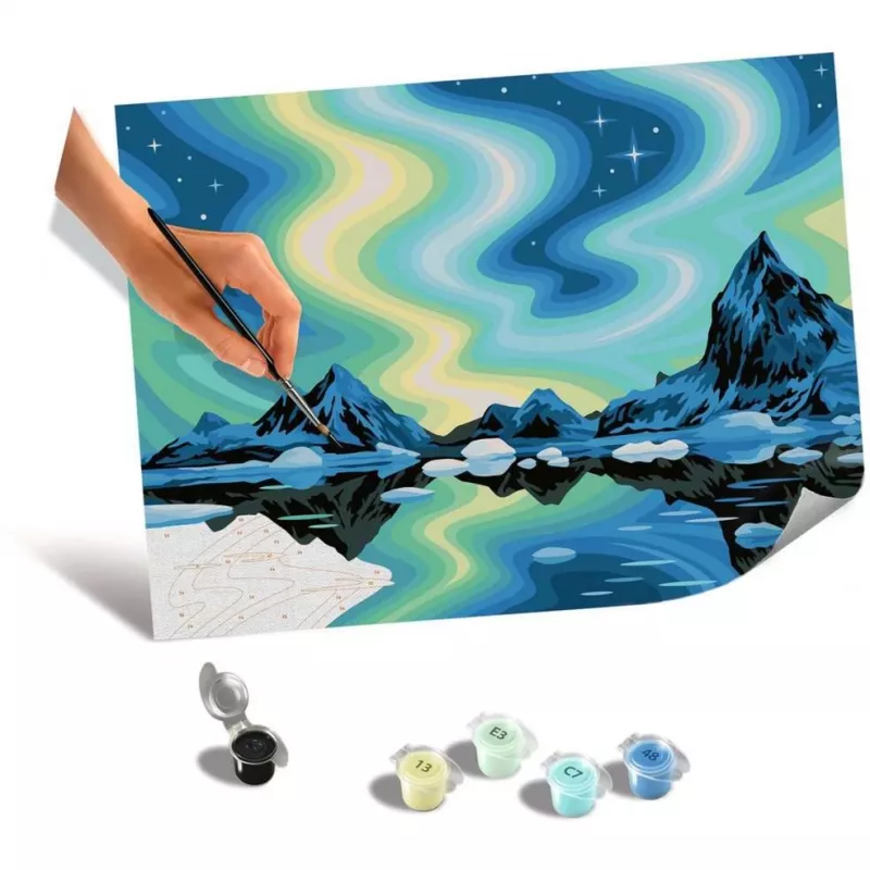 Set de pintura Ravensburger CreArt Canvas Edition Northern Lights de Ravensburger (MPN 23907)