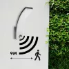 Lámpara de pared LED MACLEAN MCE512 GR con sensor de movimiento, lámpara LED de bajo consumo