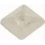 Cimco 181382 base de fijación para bridas, 19 x 19 mm, natural, adhesiva/atornillable