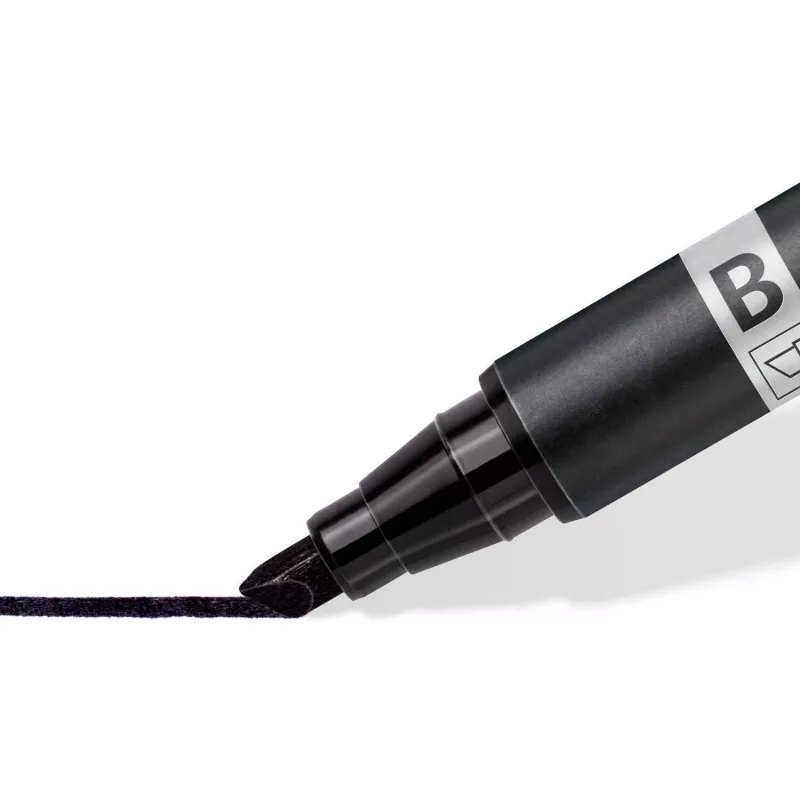 Rotulador permanente Staedtler Lumocolor permanent duo 348 B negro 1 unidad