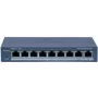 Switch de red Hikvision DS-3E1309P-EI(B) 8 puertos 100 Mbps con 110W PoE