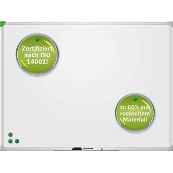 Pizarra blanca Franken u-act!line 800 x 600 mm magnética, instalación fija