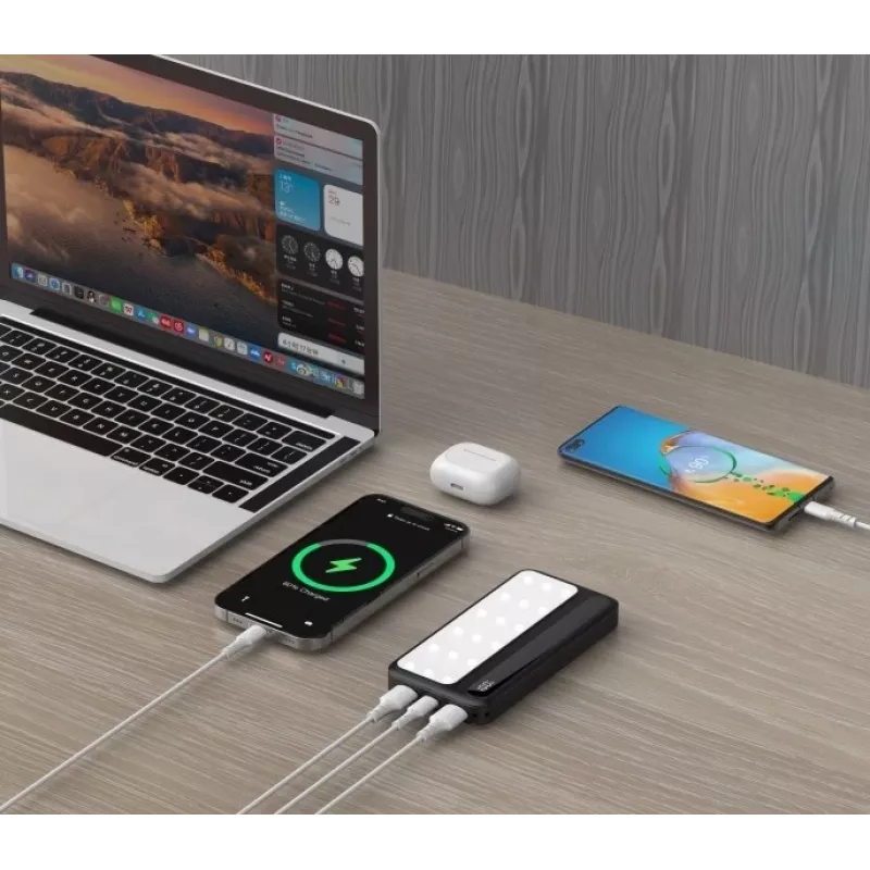 Batería externa P10 LCDPD 10.000 mAh LAMPE