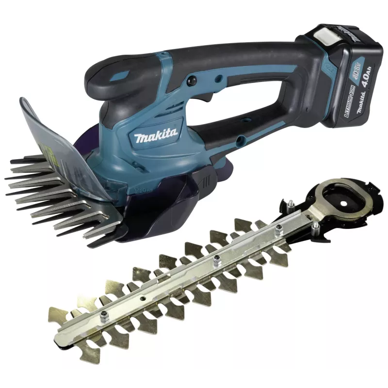 UM600DSMEX Tijeras para hierba a batería 10,8 V azul negro 2x batería de litio 4,0 Ah