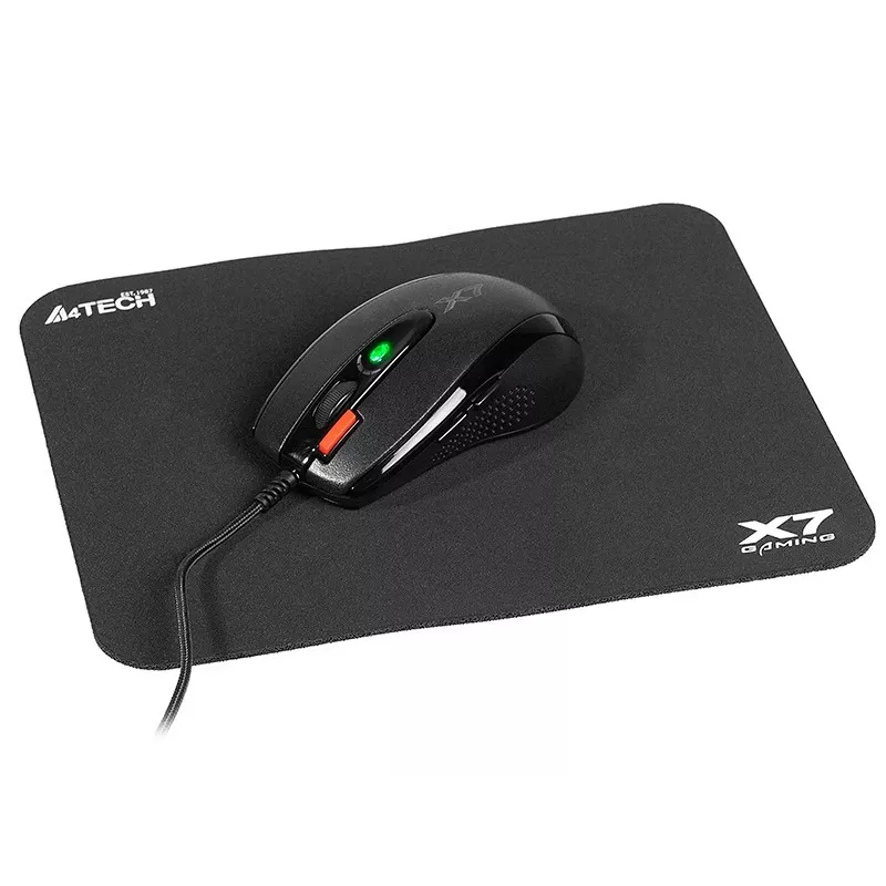 Ratón gaming A4Tech X-7120 USB Type-A ambidiestro 2000 DPI, 3 ms, con cable, negro
