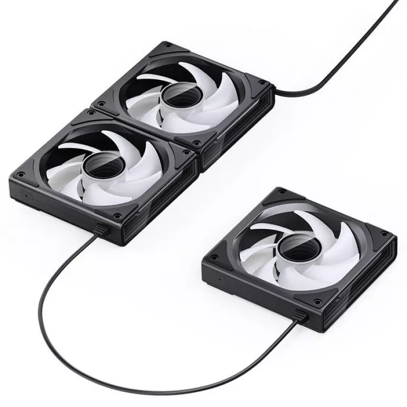 Ventilador de caja 120mm Jonsbo ZK-120B ARGB Negro, 120mm, iluminación ARGB