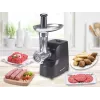Beper P102ROB200 picadora de carne eléctrica con exprimidor de tomate, 1200 W, negra