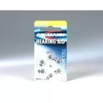 1x6 pilas de zinc-aire Ansmann 10 (PR70) para audífonos