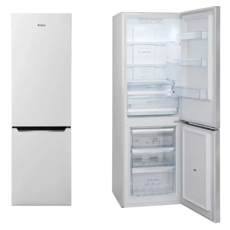 Frigorífico-congelador AMICA FK2695.2FT(E) — 269 l, congelador abajo, blanco, R600a