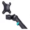 Soporte de monitor DIGITUS Single Design para pantallas de hasta 35 pulgadas, pinza, 10 kg, VESA 75x75–100x100, inclinación -45–90°