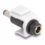 Módulo Keystone DeLOCK DC 5,5 x 2,1 mm conector hembra a conector macho blanco