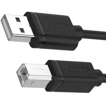 Cable USB 2.0 Unitek Y-C420GBK, USB-A a USB-B, 3 m, negro