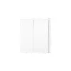 TP-Link Tapo Interruptor de luz inteligente 2 canales 1 vía, basculante, blanco, 91.5 mm, 100.5 mm, 55.5 mm, 200 g