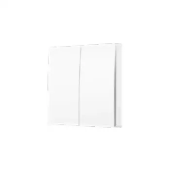 TP-Link Tapo Interruptor de luz inteligente 2 canales 1 vía, basculante, blanco, 91.5 mm, 100.5 mm, 55.5 mm, 200 g