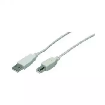 M-CAB - Cable USB - USB Tipo A, 4 pines (M) - USB Tipo B, 4 pines (M) - 3,0 m - Gris (7100039)