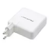 Qoltec Cargador GaN FAST 108W | 5-20V | 3-4.7A | USB C | blanco