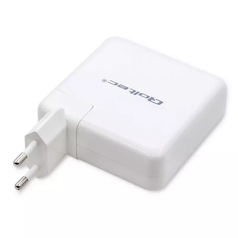 Qoltec Cargador GaN FAST 108W | 5-20V | 3-4.7A | USB C | blanco