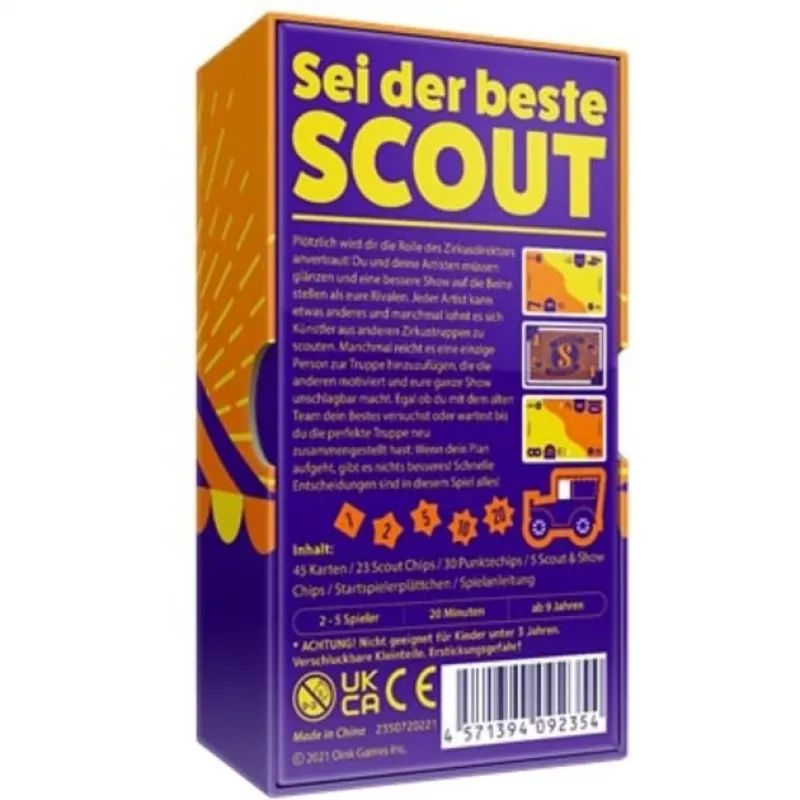 Scout, Juego de cartas