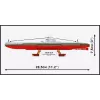 Maqueta de plástico Cobi submarino polaco ORP Sęp escala 1:300 (COBI-4856)