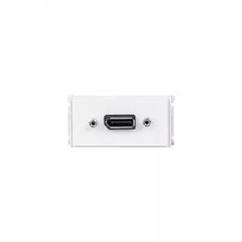 Placa de pared Vivolink WI221268 con toma DisplayPort, blanca