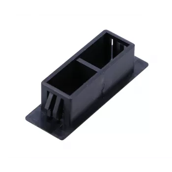 Tapa final para patch panels Extralink SC dúplex, negra, ABS