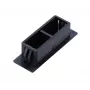Tapa final para patch panels Extralink SC dúplex, negra, ABS