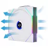Ventilador de caja 120 mm Lian Li 12RTLLCD1W1W ARGB Wireless LCD Blanco