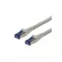 Latiguillo S/FTP ROLINE Cat.6a macizo gris 90 m