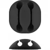 Clip para cables Goobay 70683 Escritorio Pared Negro 5 piezas