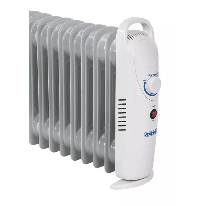 Mesko MS 7806 Radiador eléctrico de aceite, para interior, Blanco, 1200 W