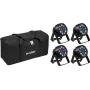 Foco LED Mini PARty RGBW EUROLITE AKKU MK2 4x con bolsa blanda