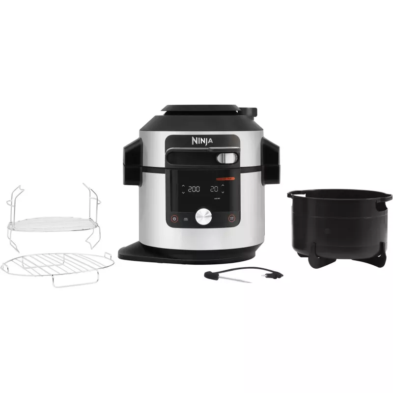 Olla multifunción Ninja OL750EU 7,5 L 1760 W Negro Acero inoxidable, 14 programas automáticos