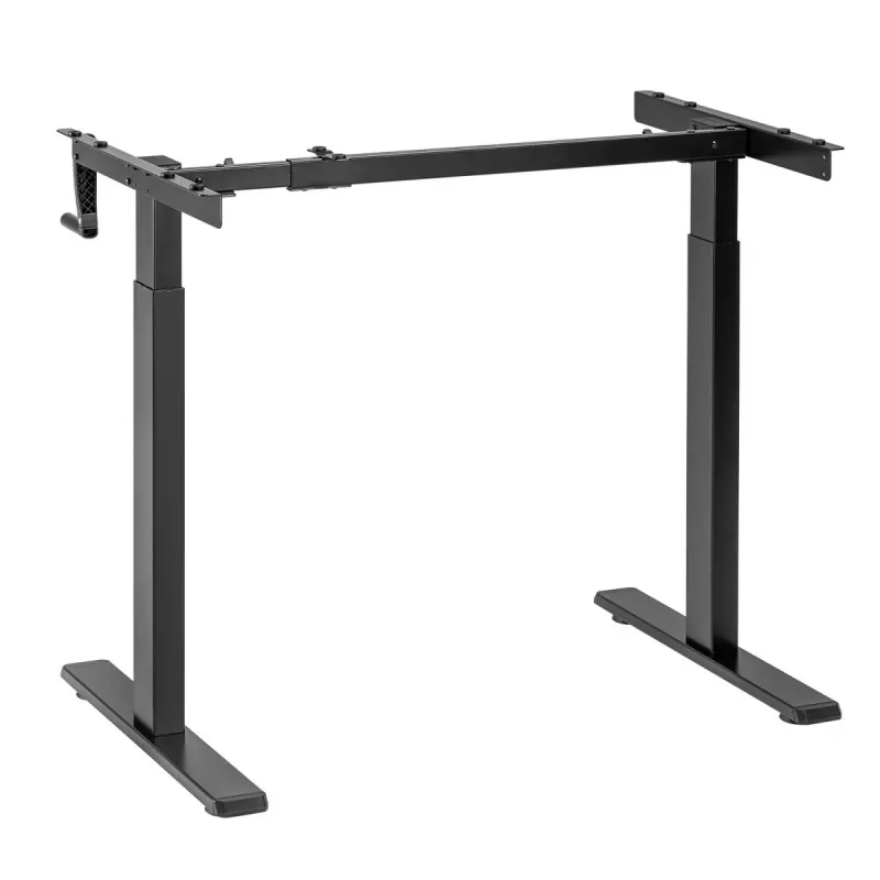 Escritorio Maclean, regulación manual de altura, sin tablero, para trabajar de pie y sentado, máx. 60 kg, altura máx. 120 cm, MC-790NB