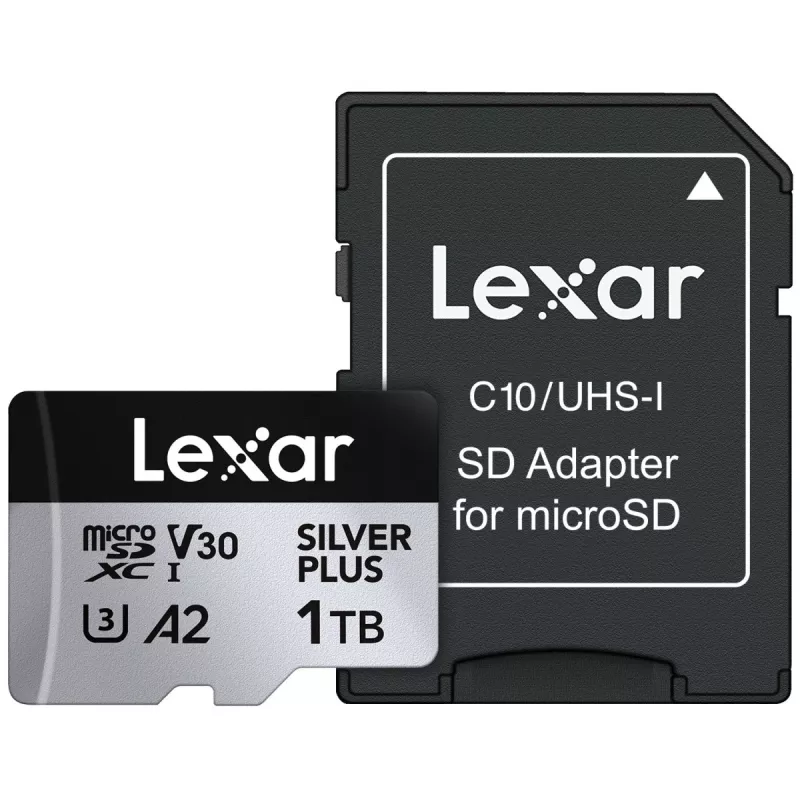 Memoria flash Lexar 1TB UHS-I MicroSDXC SILVER PLUS