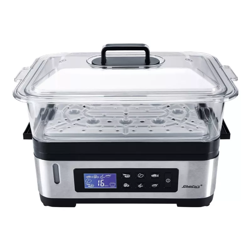 Vaporera STEBA DG 2 (1200 vatios, acero inoxidable / negro) (05.22.00)