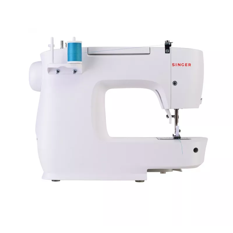 Máquina de coser semiautomática SINGER M2105 – 8 tipos de puntada, ojal en 4 pasos, brazo libre, eléctrica, blanca